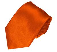 Lorenzo Cana - Orange Marken Krawatte aus 100% Seide Satinseide Einfarbig Uni - 84364