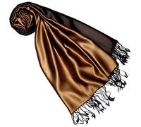 Lorenzo Cana Pashmina Damenschal Wendeschal 70% Seide 30% Viskose Schaltuch 70 cm x 190 cm zweifarbig Schal Stola Umschlagtuch wendbar Doubleface 7816977