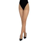 LORES Nude Damen Strumpfhose 20 Denier Classic Plain Halbtransparente Vollstrümpfe Naturstrumpfhose Trocadero, Glace XL