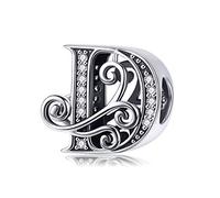 Lorrifal Solid 925 Sterling Silber Brief Initial D Charm Pandora Europäische Armband Halskette Frauen Mädchen Schmuck Geschenk