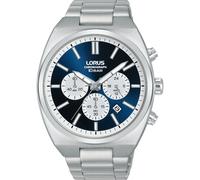Lorus Chronograph Edelstahl blau, silber Herren