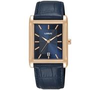 Lorus Damen Analog Quarz Uhr mit Leder Armband,Blau