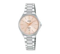 LORUS Damen Analog Quarz Uhr mit Edelstahl Armband,Silber/Blau