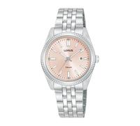 LORUS Damen Analog Quarz Uhr mit Edelstahl Armband,Silber/Blau