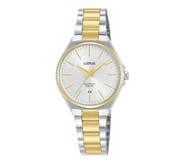 LORUS Damen Analog Quarz Uhr mit Edelstahl Armband,Silber/Gold