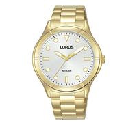 LORUS Damen Analog Quarz Uhr mit Metall Armband,Gold