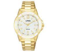 LORUS Damen Analog Quarz Uhr mit Metall Armband,Silberblau