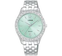 Lorus Damen-Armbanduhr RG263WX9, helltürkisfarbenes Zifferblatt, SS-Armband