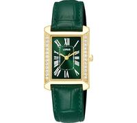 Quarzuhr LORUS "Classic Quarz", grün, goldfarben, Armbanduhren, Damen, Quarzuhr, Armbanduhr, Damenuhr, Lederarmband, analog (83146253-0) grün, goldfarben