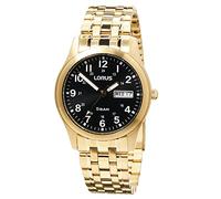 Lorus Herren Analog Quarz Uhr mit Metall Armband,Gold
