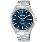 Solaruhr LORUS, silberfarben, blau, Armbanduhren, Herren, Armbanduhr, Herrenuhr, Edelstahlarmband, analog, Tag (46383667-0) silberfarben, blau