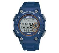 LORUS Herren Digital Quarz Uhr mit Silikon Armband,Blau
