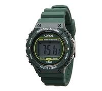 Lorus Herren Digital Quarz Uhr mit Silikon Armband,Grün