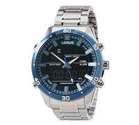Lorus Herren-Uhr Chronograph aus Edelstahl mit Titankarbidauflage und Metallband RW647AX9
