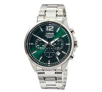 Lorus Herren-Uhr Chronograph Quarz Edelstahl mit Metallband RT385JX9