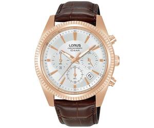 Lorus Herren Uhr Quarz Edelstahl mit Lederband