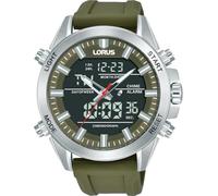 Digitaluhr LORUS, grün, schwarz, grün, Armbanduhren, Herren, Quarzuhr, Armbanduhr, Herrenuhr, Silikonarmband, digital, analog, Tag (57805247-0) grün, schwarz, grün