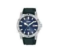 LORUS Herren Uhr Solar Edelstahlgehäuse mit Silikonband RX383AX9
