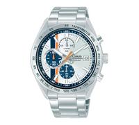 Lorus Clocks Herrenuhr Chronograph RM399JX9 43 mm Quarz Mineralglas Edelstahl silberfarben