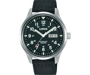 Lorus Herrenuhr Edelstahl schwarz Herren