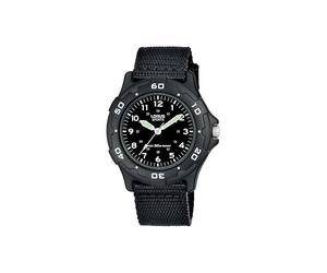 Lorus Kids - Edelstahl und Kunststoff mit Textilband RRX89FX9, Schwarz