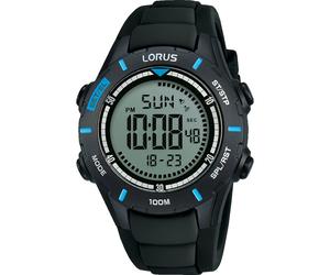 Lorus Kinderuhr Edelstahl, Kunststoff schwarz Herren