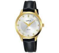 Lorus Klassik Damen-Uhr Edelstahl mit Lederband RG202RX9