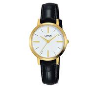 Lorus Klassik Damen-Uhr Edelstahl mit Lederband RG288QX9