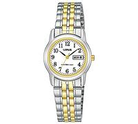 Lorus Klassik Damen-Uhr mit Palladiumauflage und Metallband RXU11AX9