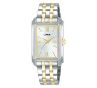 Lorus quarz mehrfarbig damen uhr mit weißem zifferblatt und edelstahl armband one_size Mehrfarbig