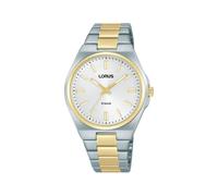 Lorus quarz mehrfarbig damen uhr mit weißem zifferblatt und edelstahl armband one_size Mehrfarbig