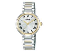 Lorus quarz mehrfarbig damen uhr mit weißem zifferblatt und edelstahl armband one_size Mehrfarbig
