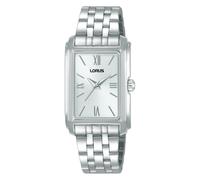 Lorus quarz silberfarbenem damen uhr mit weißem zifferblatt und edelstahl armband one_size Silber