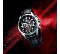 Lorus Damen Uhr Chronograph Edelstahl Silber Lederband