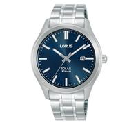 Solaruhr LORUS, silberfarben, blau, Armbanduhren, Herren, Armbanduhr, Herrenuhr, Edelstahlarmband, analog, Tag (46383667-0) silberfarben, blau