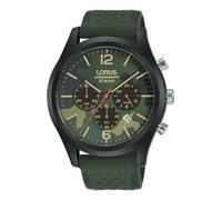 Lorus Sport Herren-Uhr Chronograph Edelstahl und Kunststoff mit Silikonband RT399HX9