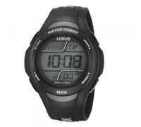 Lorus Sport Herren-Uhr Chronograph Edelstahl und Kunststoff mit Urethanband