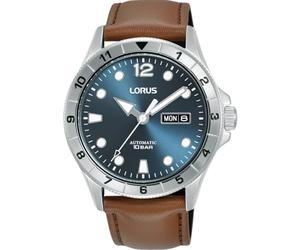 Lorus Sport Man Herren Uhr analog Automatik mit Edelstahl Armband,Braun
