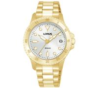 Quarzuhr LORUS "Sports Quarz", goldfarben, Armbanduhren, Damen, Quarzuhr, Armbanduhr, Damenuhr, Edelstahlarmband, analog, Tag (77361005-0) goldfarben