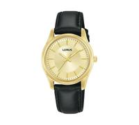 Lorus Woman Damen Uhr analog Quarzwerk mit Leder Armband RG254XX9