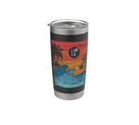 Los Angeles California Dreaming T-Shirt CA Long Beach Surf Doppelwandiger Edelstahl-Thermobecher