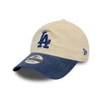 Los Angeles Dodgers New Era Colour Block CORD 9TWENTY MLB Cap Beige - ONE SIZE