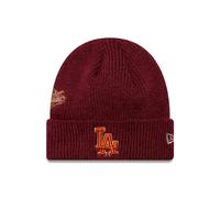 Los Angeles Dodgers World Series Patch New Era MLB Beanie Mütze Rot - ONE SIZE