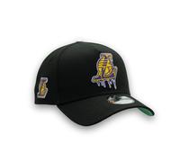Los Angeles Lakers Drip Logo New Era 9FORTY A-Frame NBA Cap Schwarz StadiumDreams Exclusive - ONE SIZE