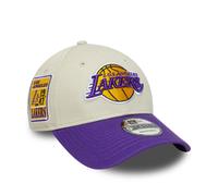 New Era NBA Contrast Patch 9FORTY Los Angeles Lakers Kappe beige/lila/gelb