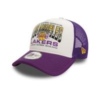 Los Angeles Lakers New Era NBA Team Colour 9FORTY E-Frame Trucker Cap Lila - ONE SIZE