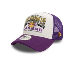 Los Angeles Lakers New Era NBA Team Colour 9FORTY E-Frame Trucker Cap Lila - ONE SIZE