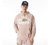 Los Angeles Lakers New Era Oversized Graphic NBA Hoodie Beige - M