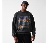 Los Angeles Lakers New Era Oversized Retro Print NBA Crewneck Sweatshirt Grau - S