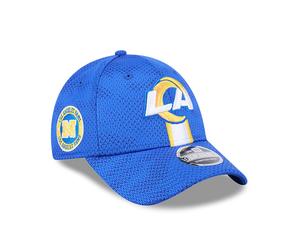 Los Angeles Rams 2024 NFL Sideline New Era Stretch-Snap 9FORTY Cap Blau - ONE SIZE
